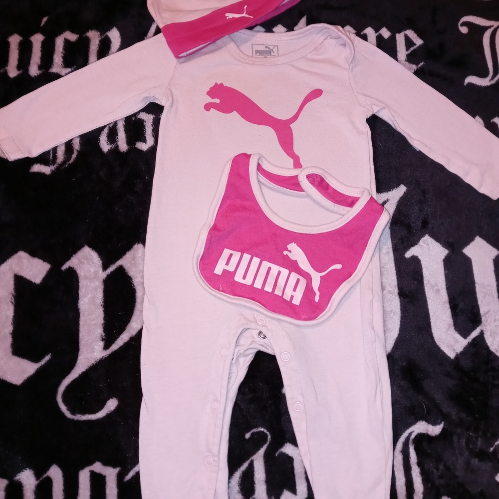 Puma Footie bib hat set 3-6